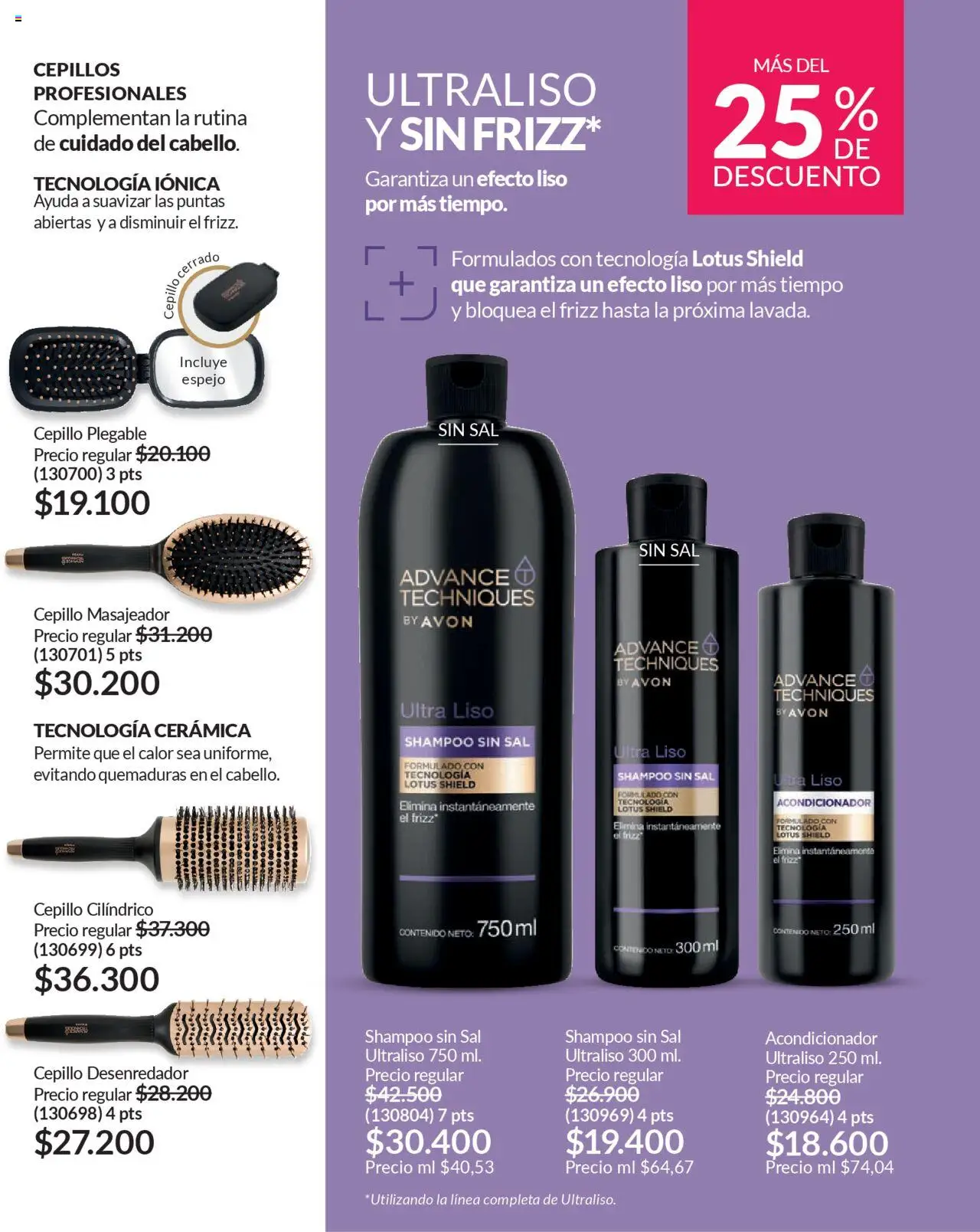 Avon revista - valida desde el 12.09.2025 | Página: 146 | Productos: Shampoo, Cerámica, Espejo, Acondicionador