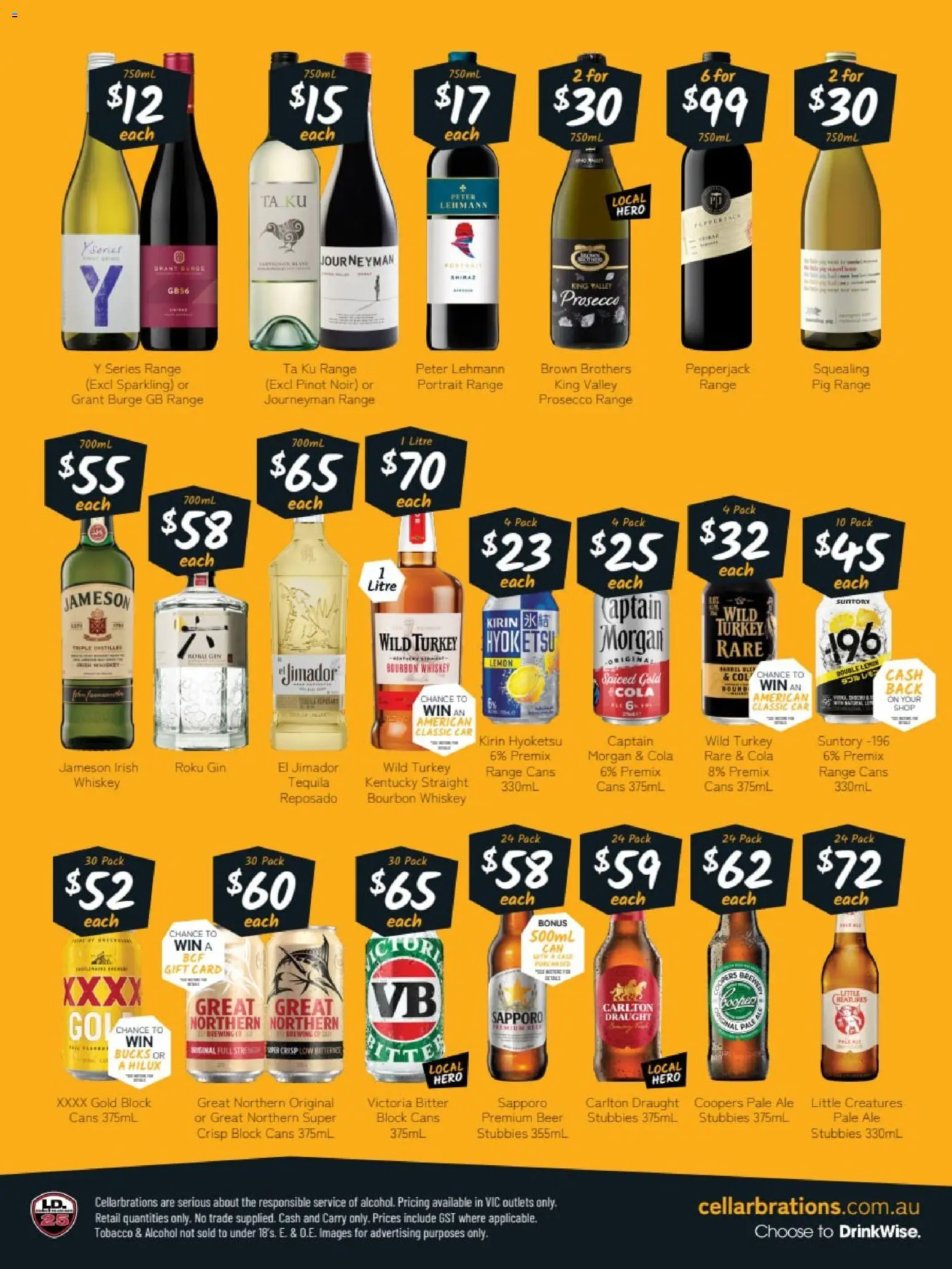 Cellarbrations catalogue - valid from 06.04.2026 | Page: 2 | Products: Bourbon, Gin, Whiskey, Turkey