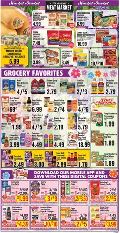 Preview of Market Basket weekly ads valid from 22.04.2026 | Page: 3 | Products: Yogurt, Chips, Seafood, Wallet