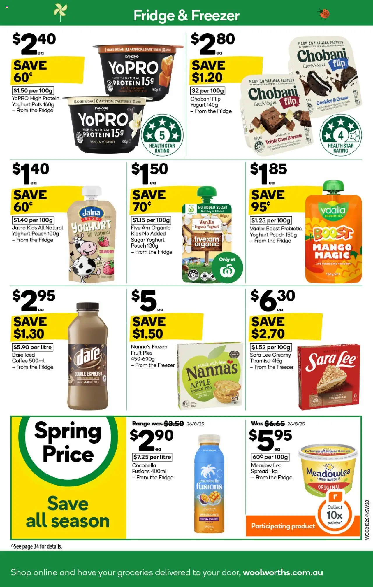 Woolworths catalogue - valid from 08.10.2025 | Page: 23 | Products: Yoghurt, Sugar, Mango, Freezer