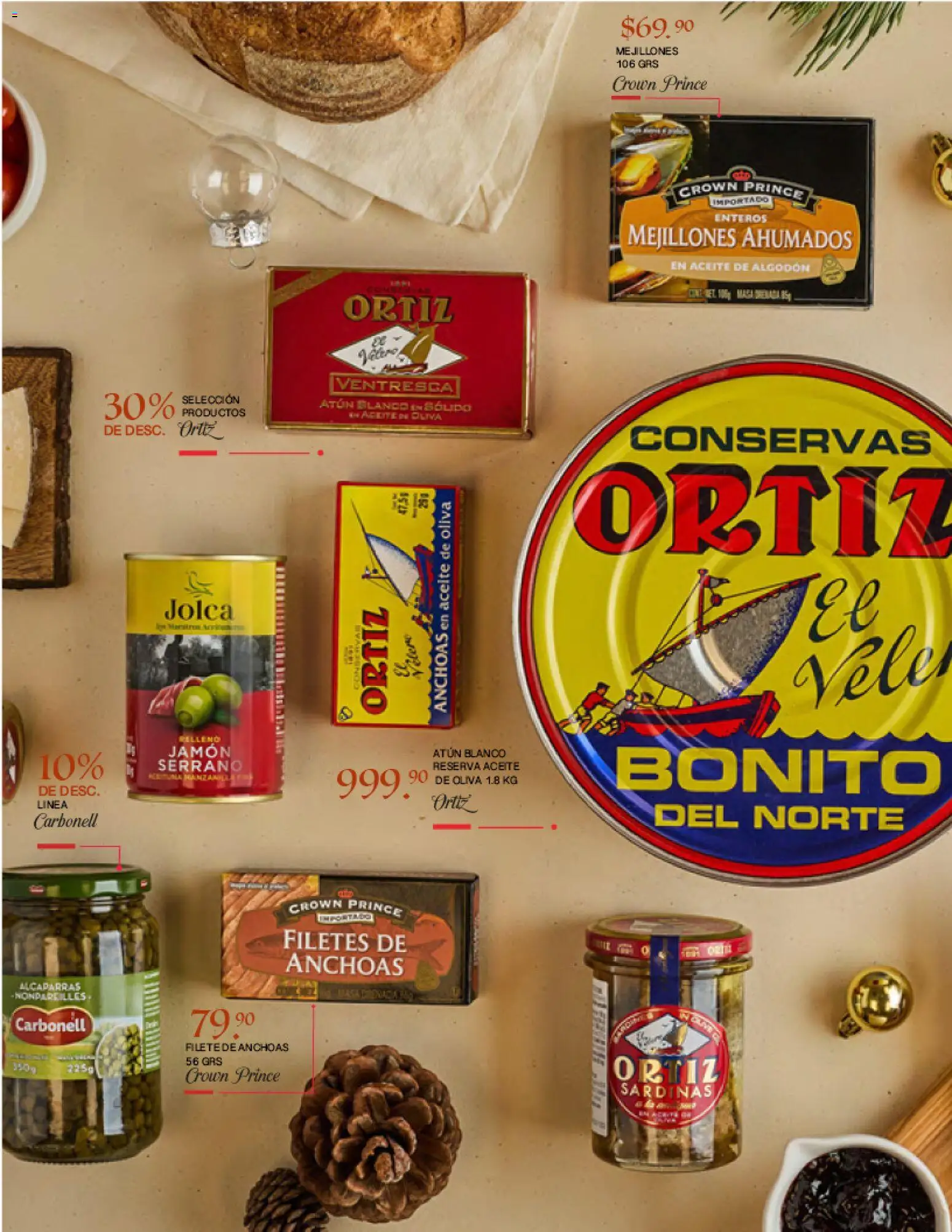 Nuevas ofertas de Alsuper válidas en toda la República Mexicana desde el 25.11.2025. ¡Encuentra las mejores ofertas en Alsuper folleto Gourmet Laguna, Saltillo, Durango, Zacatecas! | Página: 10 | Productos: Atún, Aceite de oliva, Jamón, Algodón