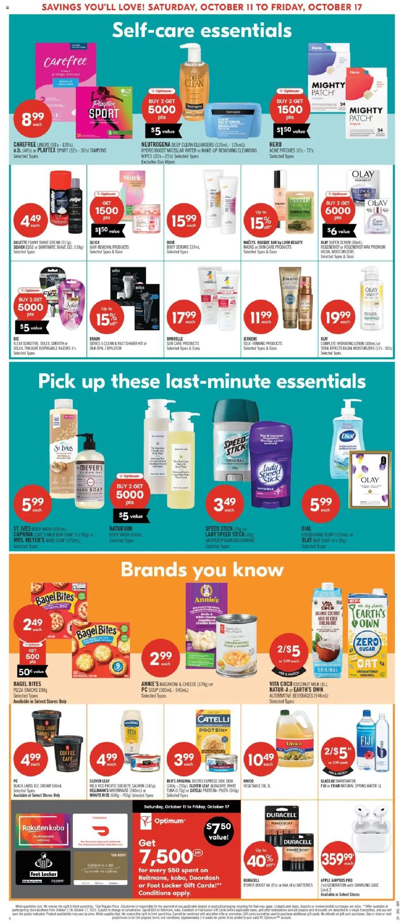 Shoppers flyer valid from 11.10.2025 | Page: 19 | Products: PC, Epilator, Oil, Pizza
