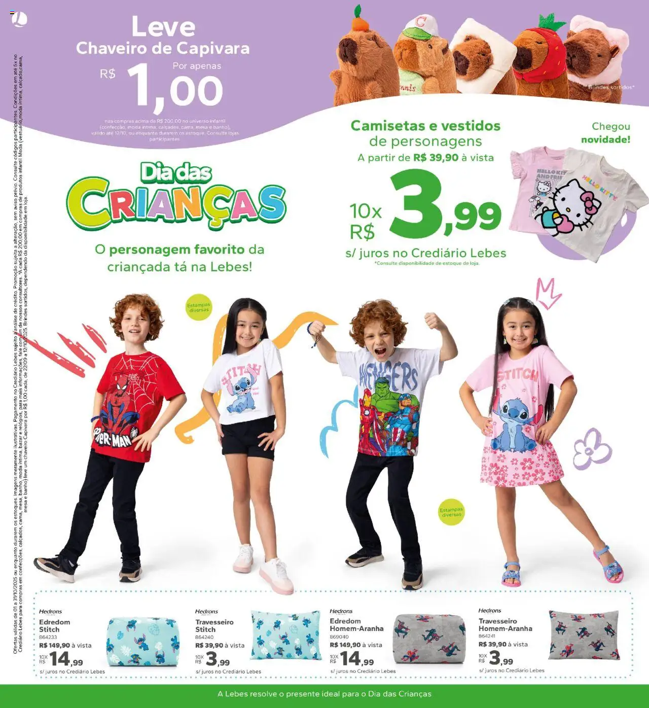Lebes Folheto - válido de 01.10.2025 | Página: 2 | Produtos: Edredom, Travesseiro, Mesa
