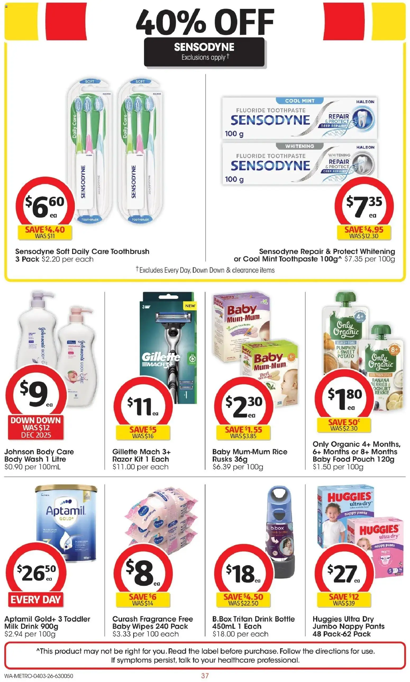 Coles catalogue - valid from 04.03.2026 | Page: 37 | Products: Fragrance, Rice, Toothpaste, Baby food