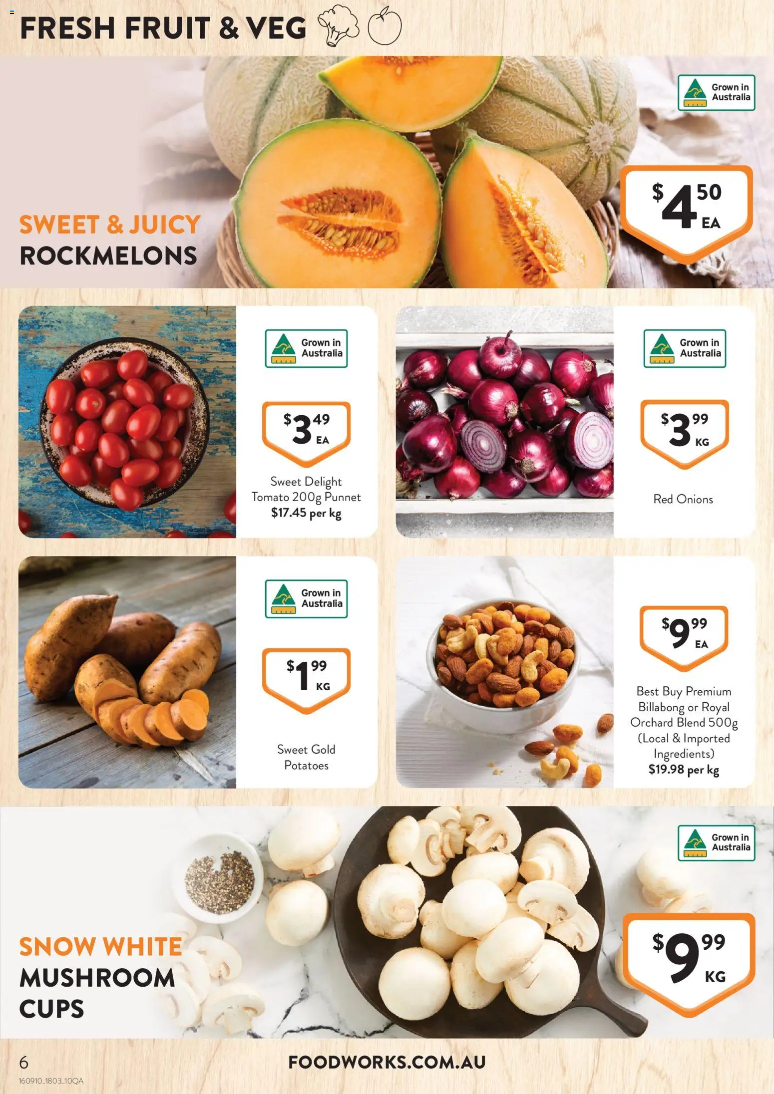 Foodworks catalogue - valid from 18.03.2026 | Page: 6 | Products: Cups, Potatoes, Onions