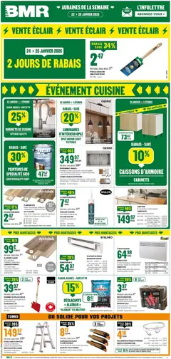 Preview of BMR weekly flyer / circulaire from shop BMR valid from 22.01.2026
