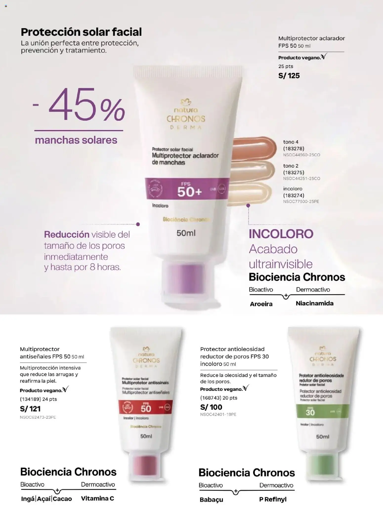 Catálogo Natura válido desde 31.03.2026 | Página: 96 | Productos: Protector solar