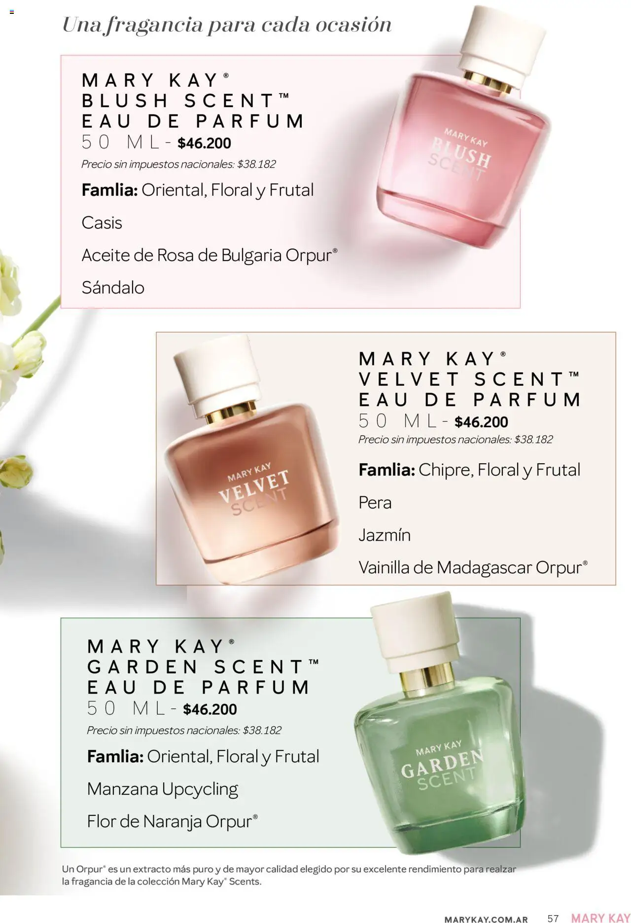 Mary Kay catálogo Invierno │ válido desde el 01.07.2025 | Página: 57 | Productos: Pera, Fragancia, Aceite, Manzana