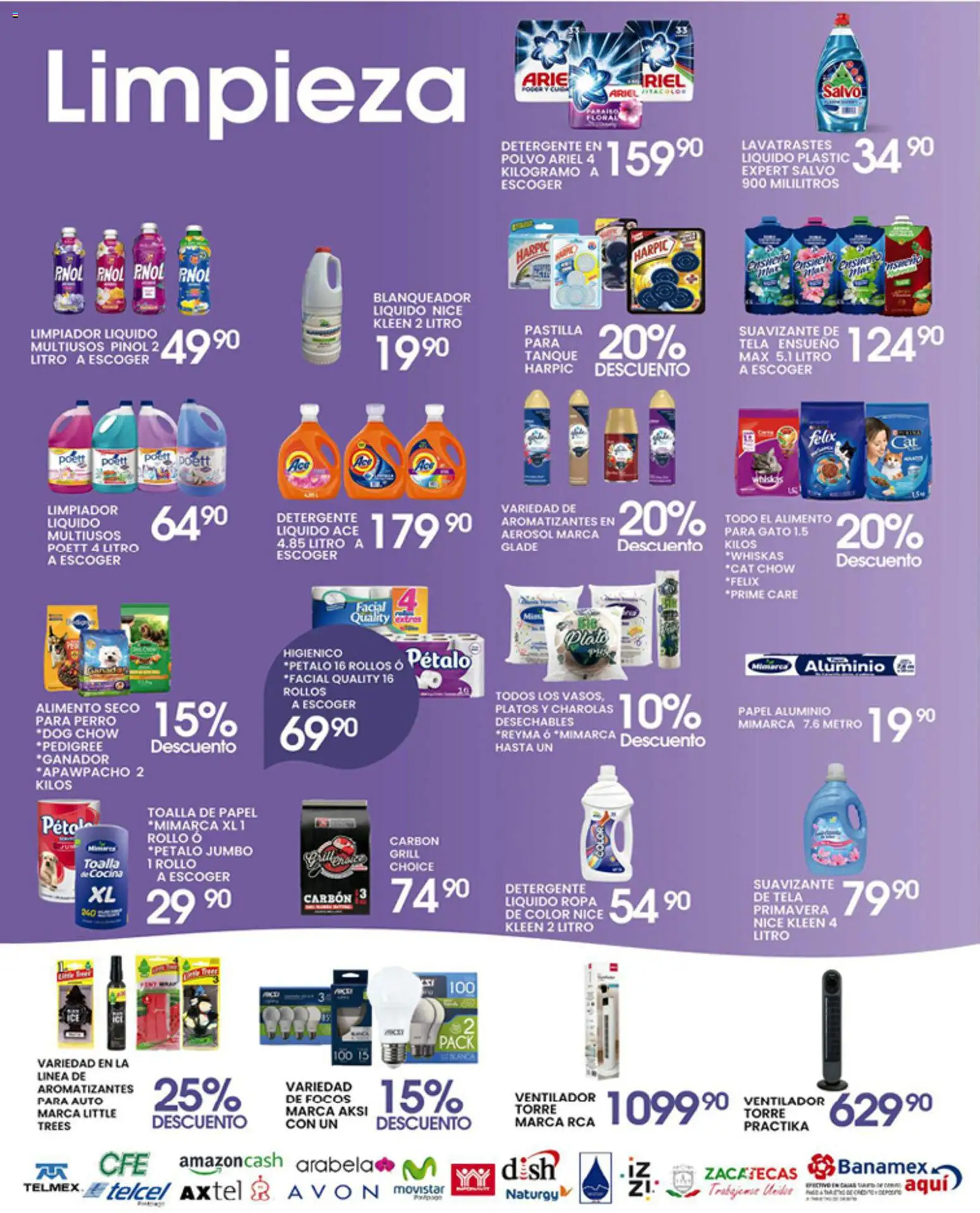 Nuevas ofertas de Alsuper válidas en toda la República Mexicana desde el 17.04.2026. ¡Encuentra las mejores ofertas en Alsuper folleto Zacatecas! | Página: 5 | Productos: Ventilador, Suavizante, Cocina, Ropa