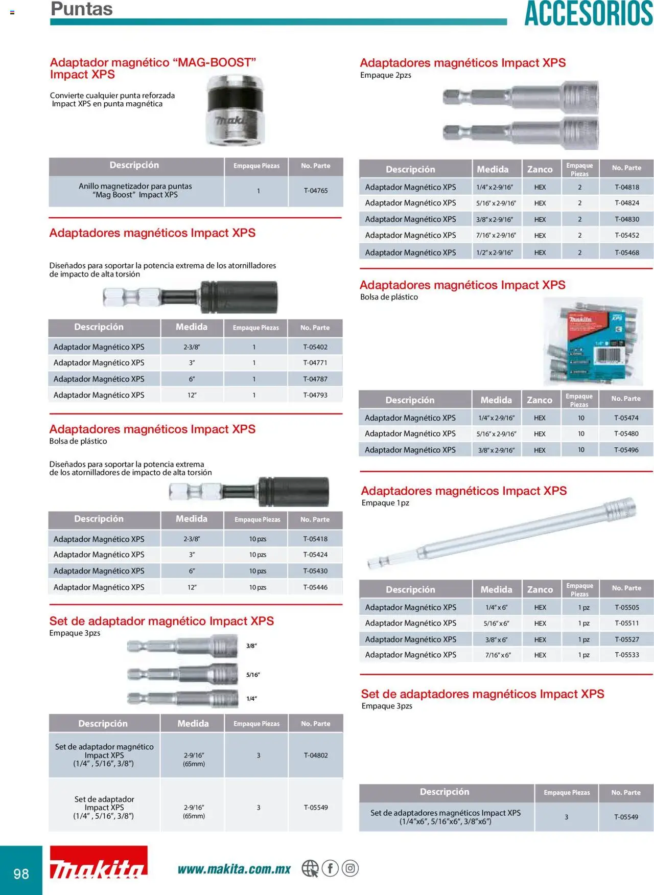 Nuevas ofertas de Makita válidas en toda la República Mexicana desde el 08.07.2024. ¡Encuentra las mejores ofertas en Makita catálogo Accesorios! | Página: 98 | Productos: Bolsa, Adaptador, Anillo