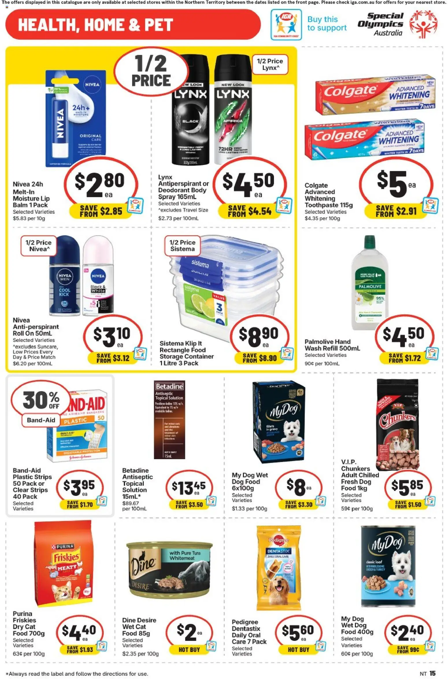 IGA catalogue - valid from 29.04.2026 | Page: 15 | Products: Deodorant, Antiperspirant, Dog food, Tuna
