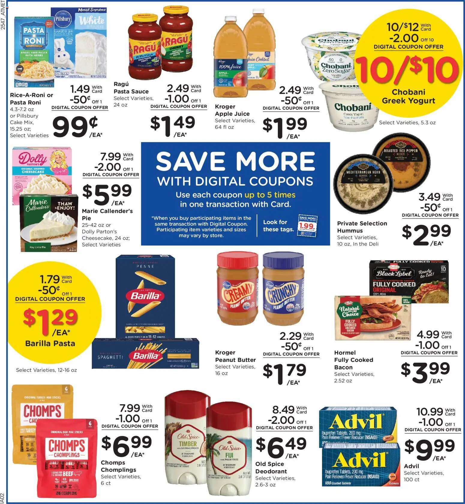 Kroger Weekly Ad - valid from 26.12.2025 | Page: 5 | Products: Yogurt, Deodorant, Sugar, Cheesecake
