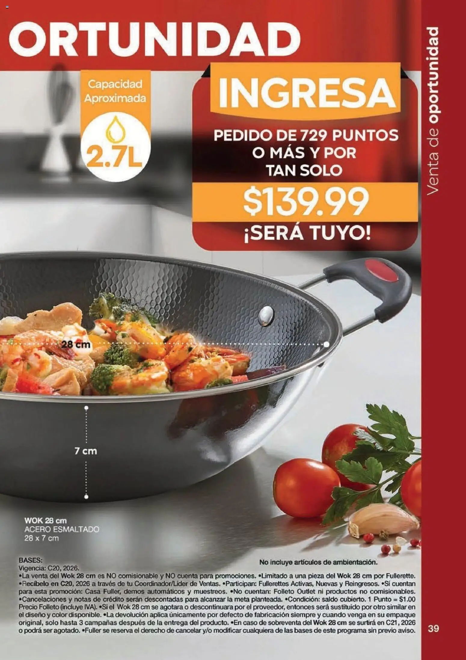 Nuevas ofertas de Fuller válidas en toda la República Mexicana desde el 07.01.2026. ¡Encuentra las mejores ofertas en Fuller Revista Gana Más C20! | Página: 34 | Productos: Wok