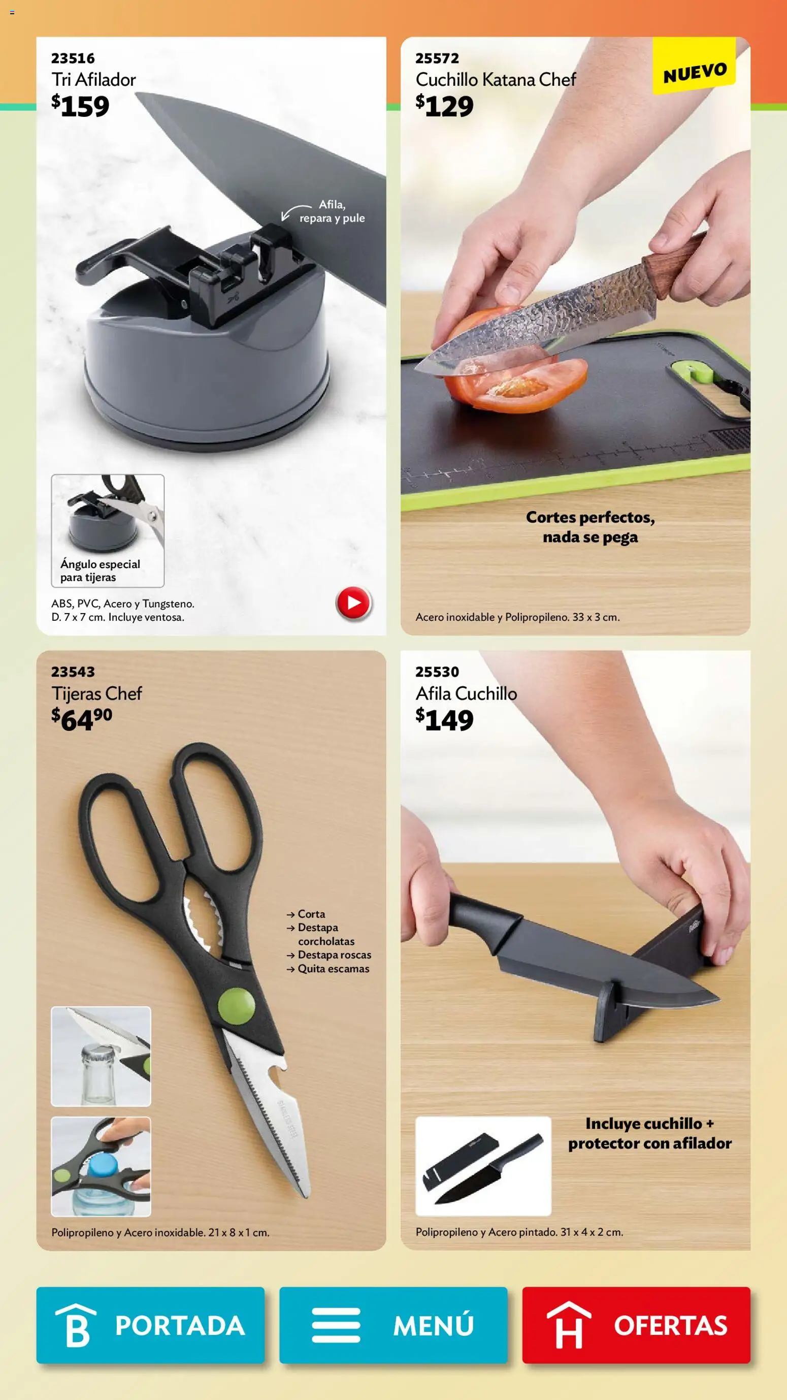 Nuevas ofertas de Betterware válidas en toda la República Mexicana desde el 02.02.2026. ¡Encuentra las mejores ofertas en Betterware campaña 2 2026! | Página: 53 | Productos: Cuchillo