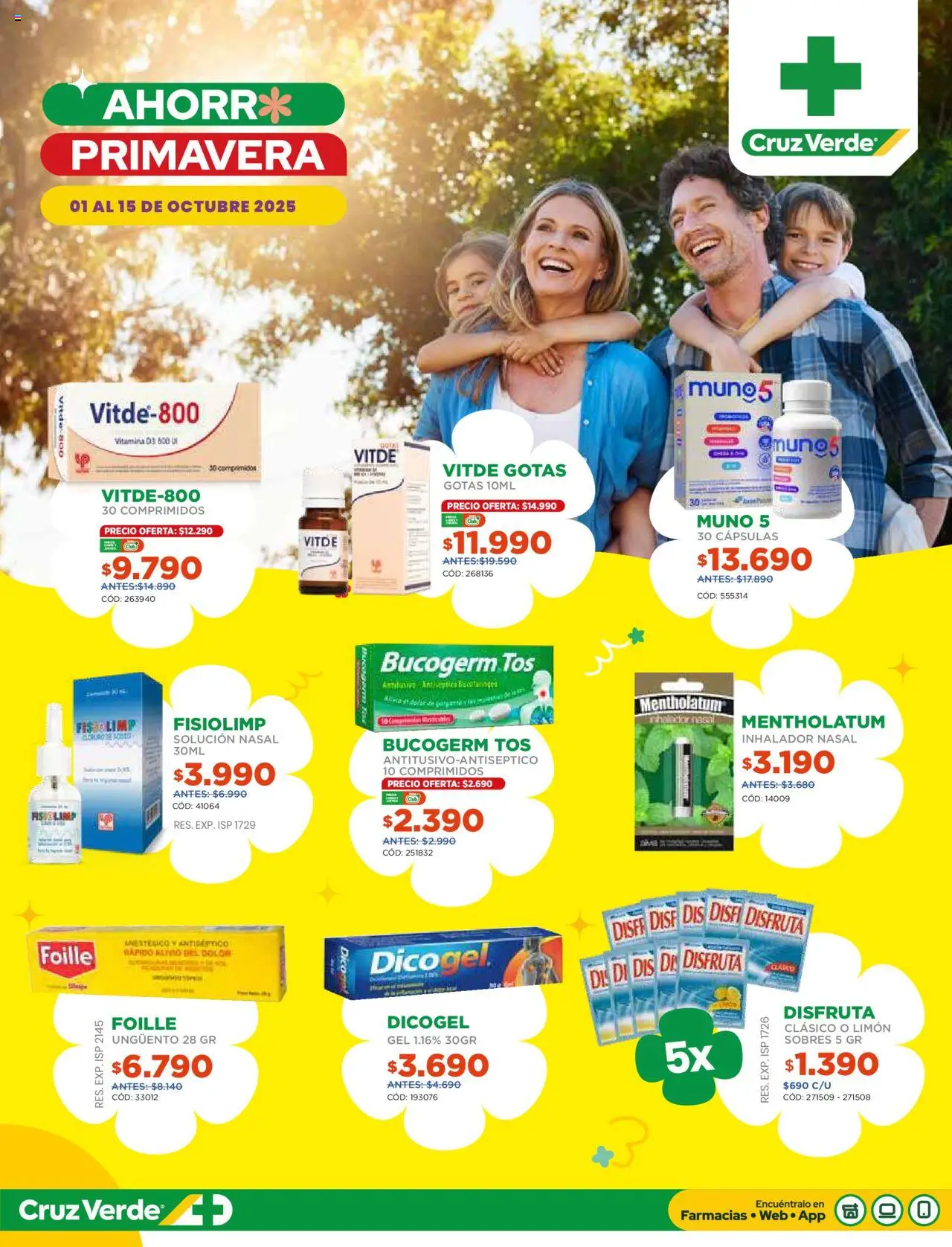 Flyer Ofertas Primera Quincena Cruz Verde │ válido desde el 01.10.2025 | Página: 1 | Productos: Limón