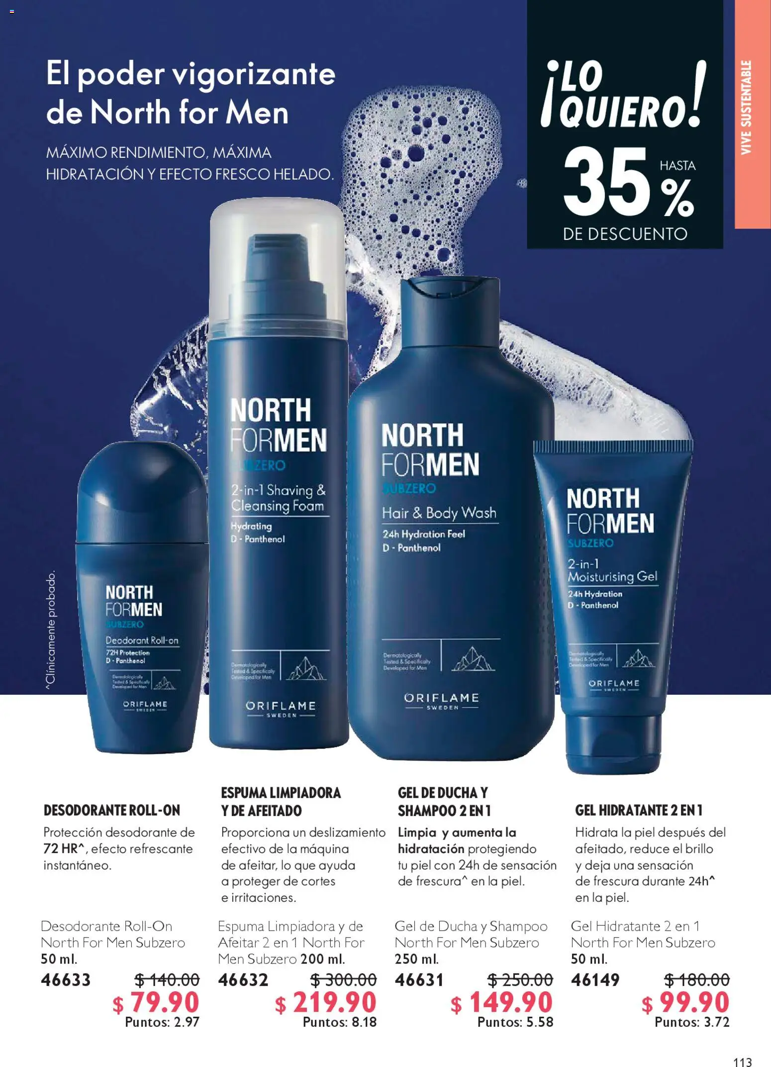 Nuevas ofertas de Oriflame válidas en toda la República Mexicana desde el 22.11.2025. ¡Encuentra las mejores ofertas en Oriflame Black Friday! | Página: 113 | Productos: Brillo, Espuma, Body, Gel de ducha