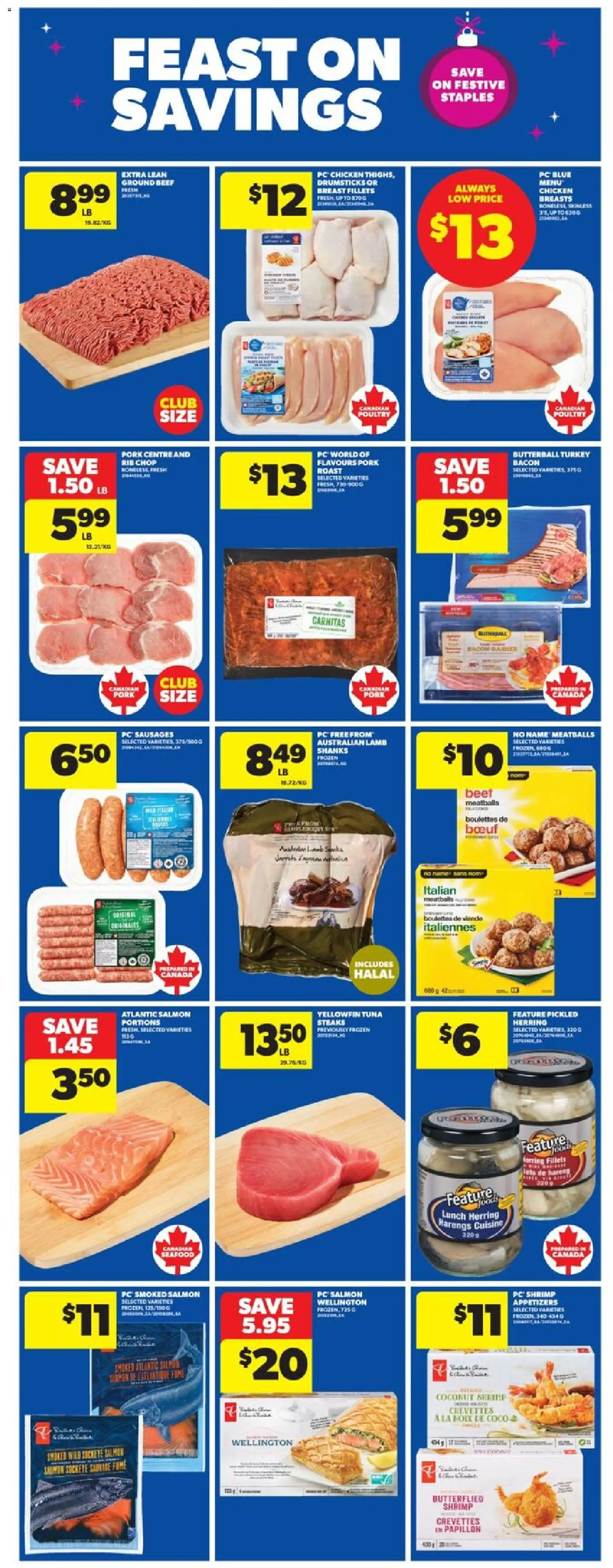 Real Canadian Superstore flyer valid from 30.10.2025 | Page: 16 | Products: Beef, PC, Turkey, Chicken
