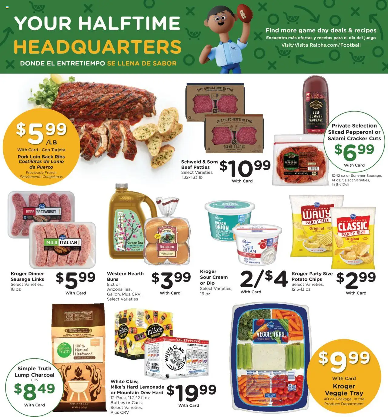 Ralphs Weekly Ad - valid from 08.10.2025 | Page: 10 | Products: Salami, Beef, Sausage, Onion