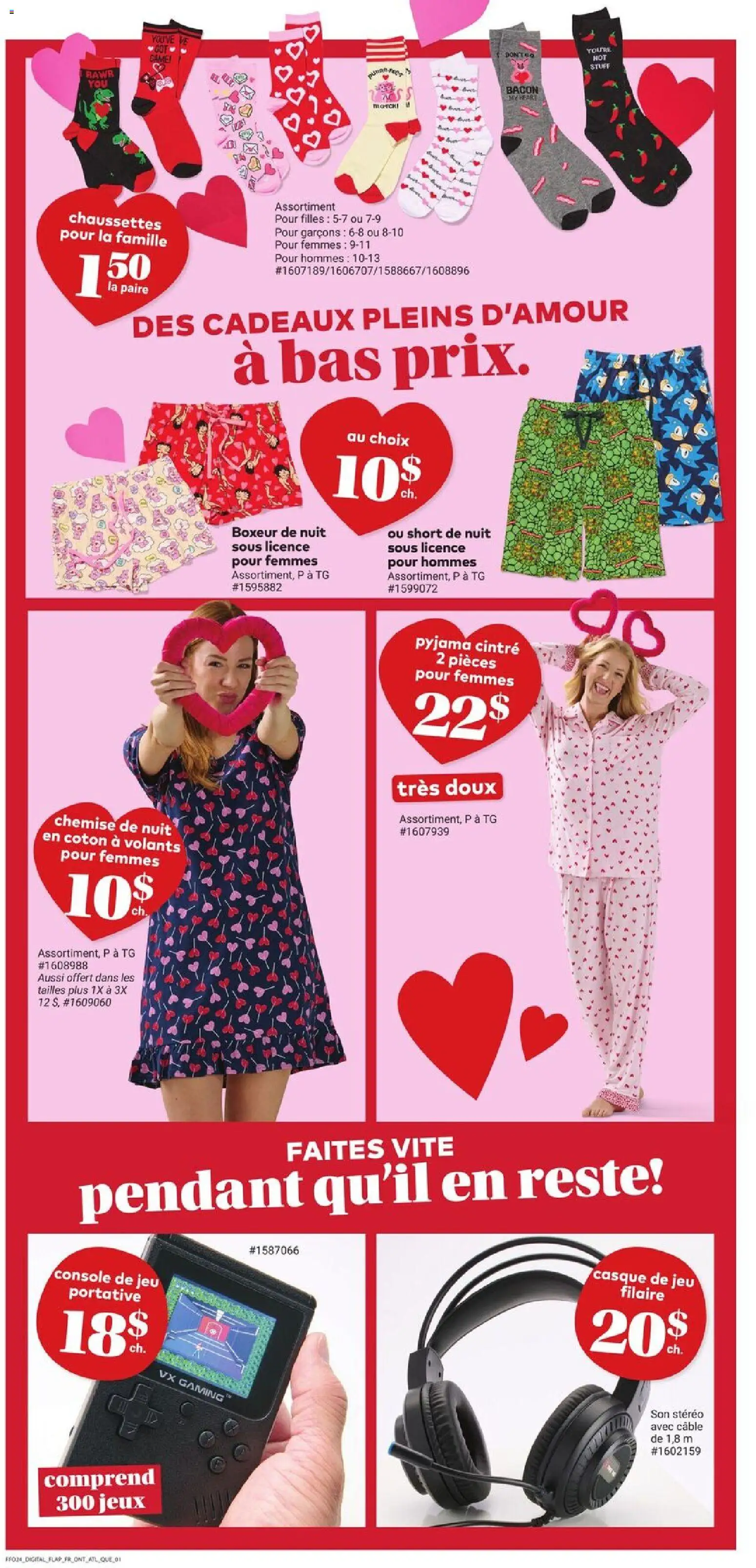 Giant Tiger flyer valid from 14.01.2026 | Page: 5 | Products: Cable, Game, Socks, Pajamas