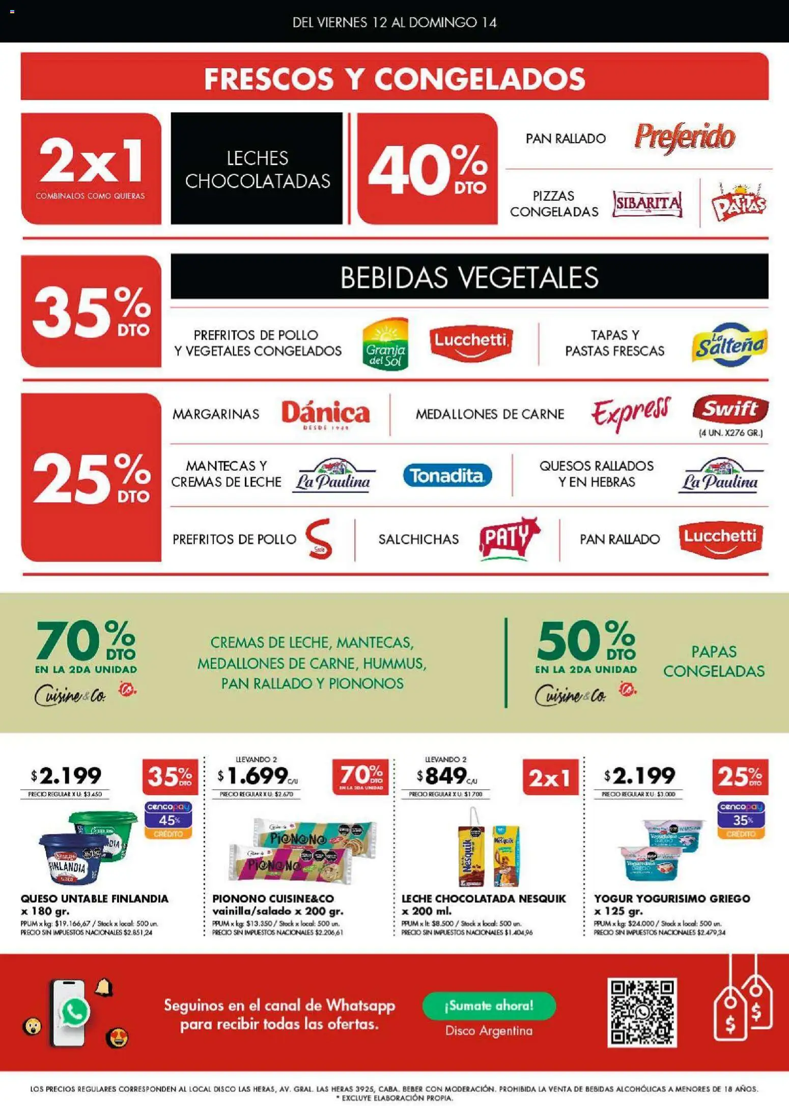 Disco - Ofertas | Córdoba │ válido desde el 12.12.2025 | Página: 4 | Productos: Leche, Queso, Yogur, Pan