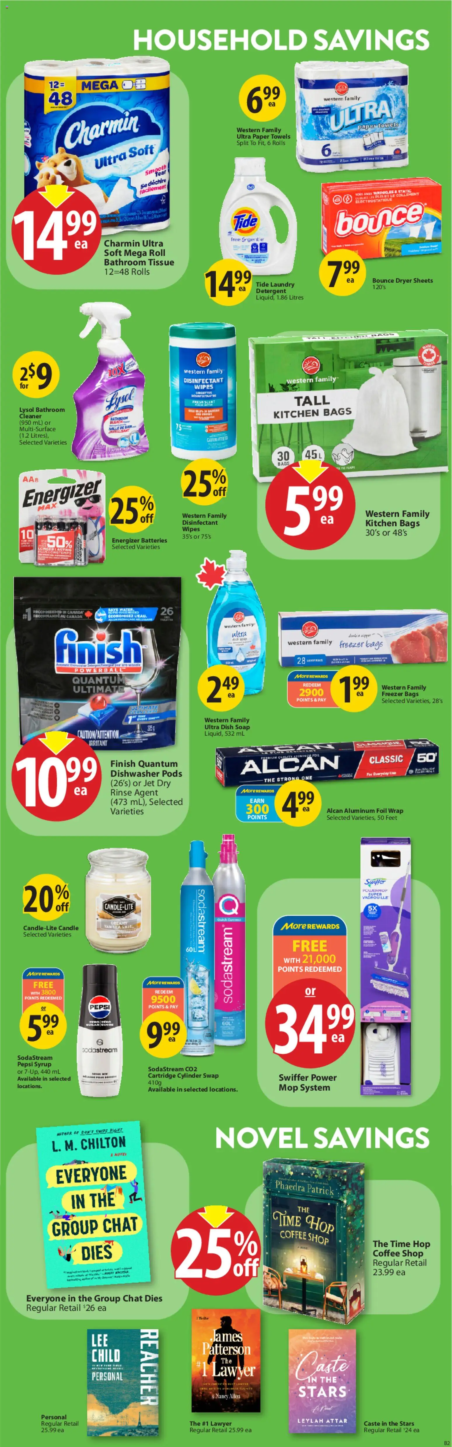 Save on foods flyer valid from 01.01.2026 | Page: 25 | Products: Freezer, Dryer, Detergent, Coffee