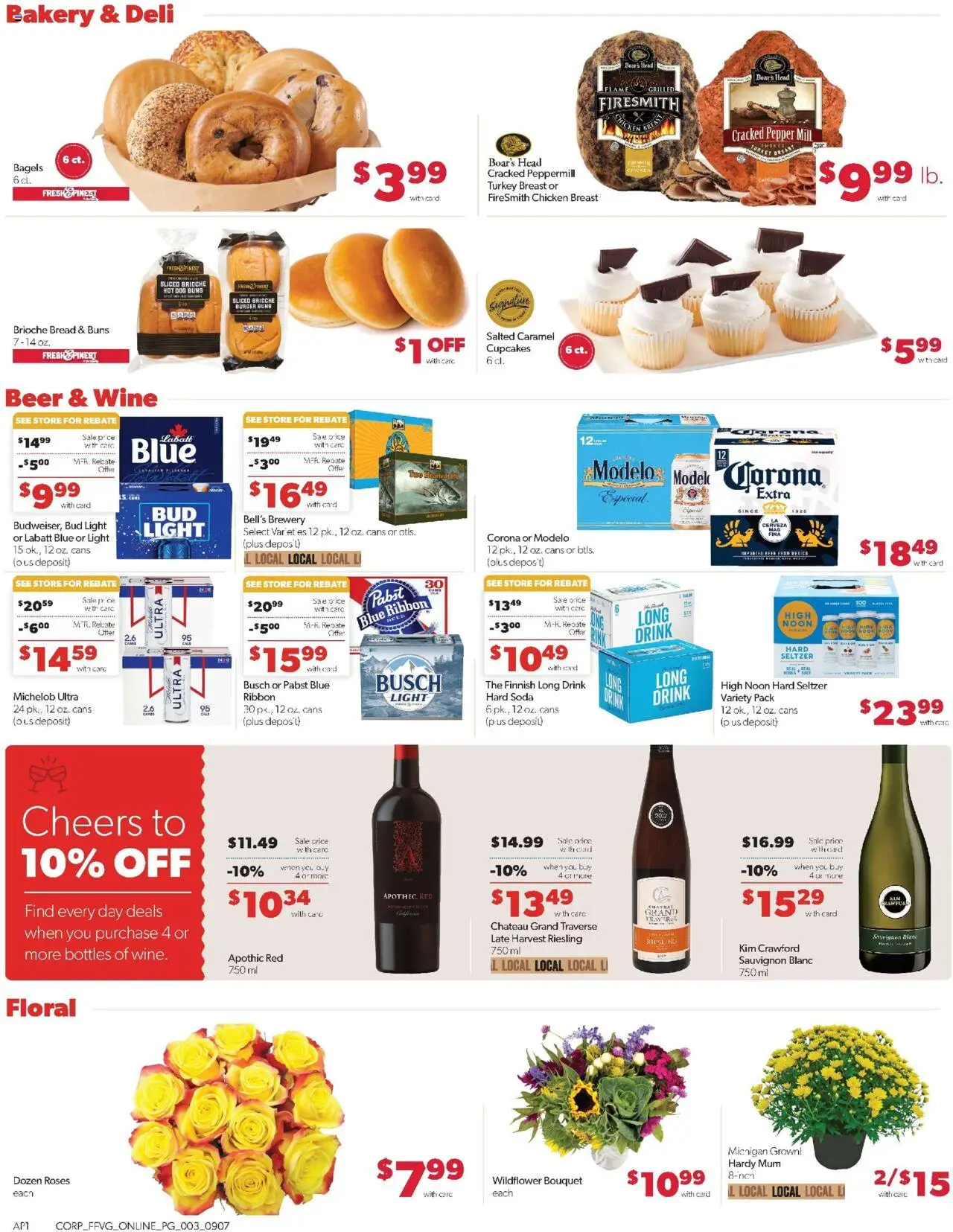 Family Fare Weekly Ad - valid from 07.09.2025 | Page: 7 | Products: Bakery, Wine, Beer, Pepper