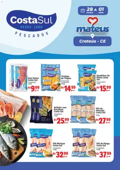 Mateus ofertas Exclusivo Costa Sul - Pré-Visualização do folheto da loja Mateus, válido de 28.03.2026