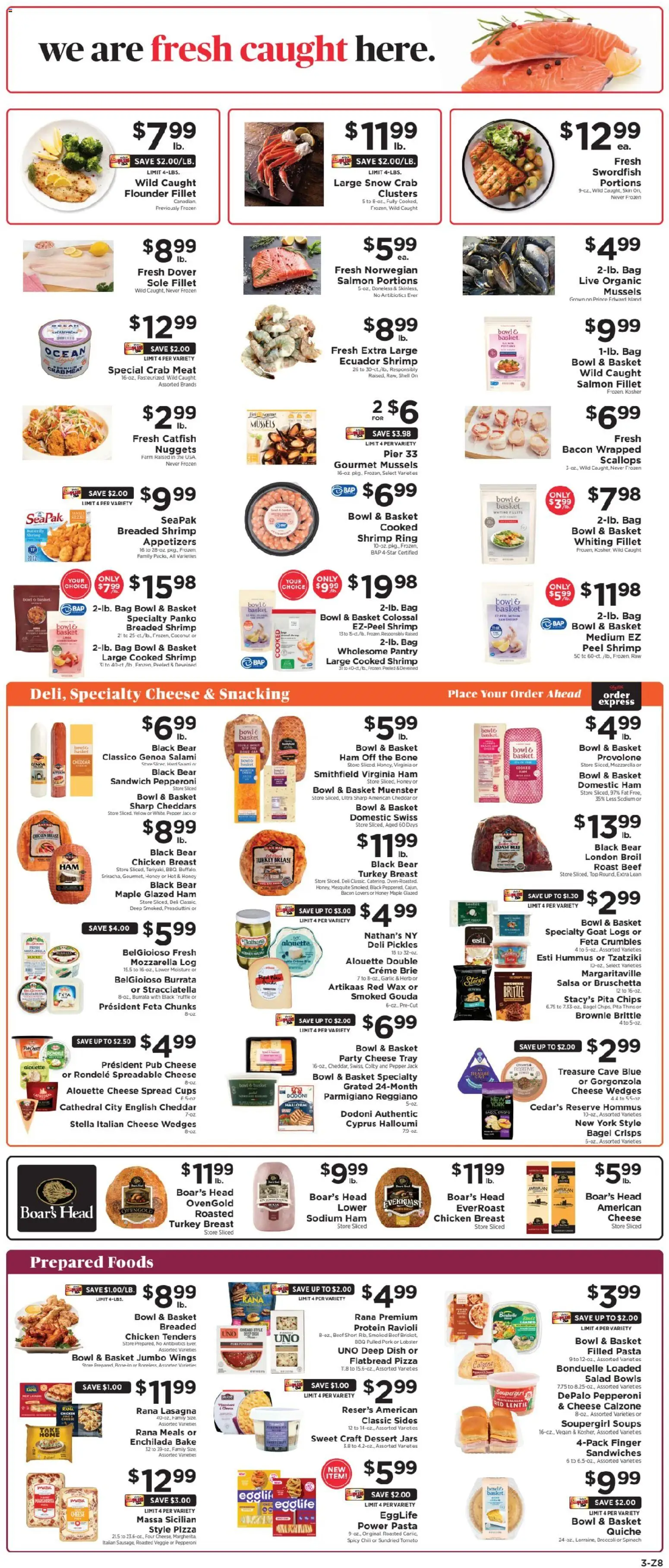 ShopRite Weekly Ad - valid from 24.10.2025 | Page: 5 | Products: Spinach, Pizza, Salad, Bag
