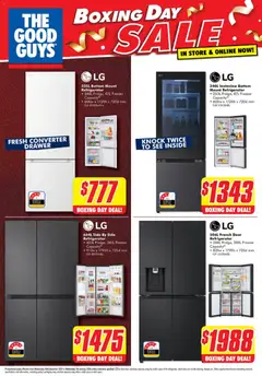 Preview of The Good Guys LG Boxing Day Sale - valid from 23.12.2025 | Page: 2 | Products: Door, Drawer, Freezer, Converter