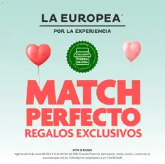 Vista previa de La Europea catálogo Match perfecto regalos exclusivos, nuevo folleto de la tienda, válido en México a partir del 26.01.2026