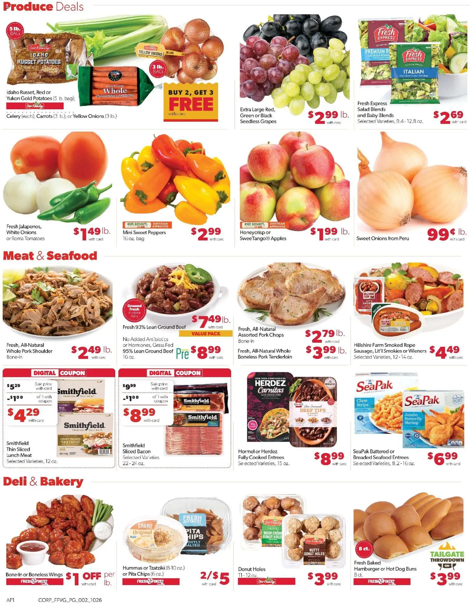 Family Fare Weekly Ad - MI - valid from 26.10.2025 | Page: 2 | Products: Peppers, Beef, Seafood, Grapes