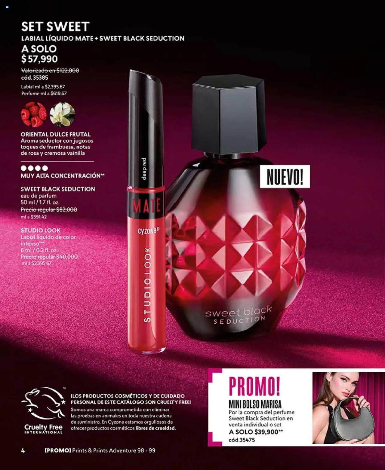 CyZone revista - valida desde el 18.08.2025 | Página: 4 | Productos: Bolso, Individual, Cadena, Perfume