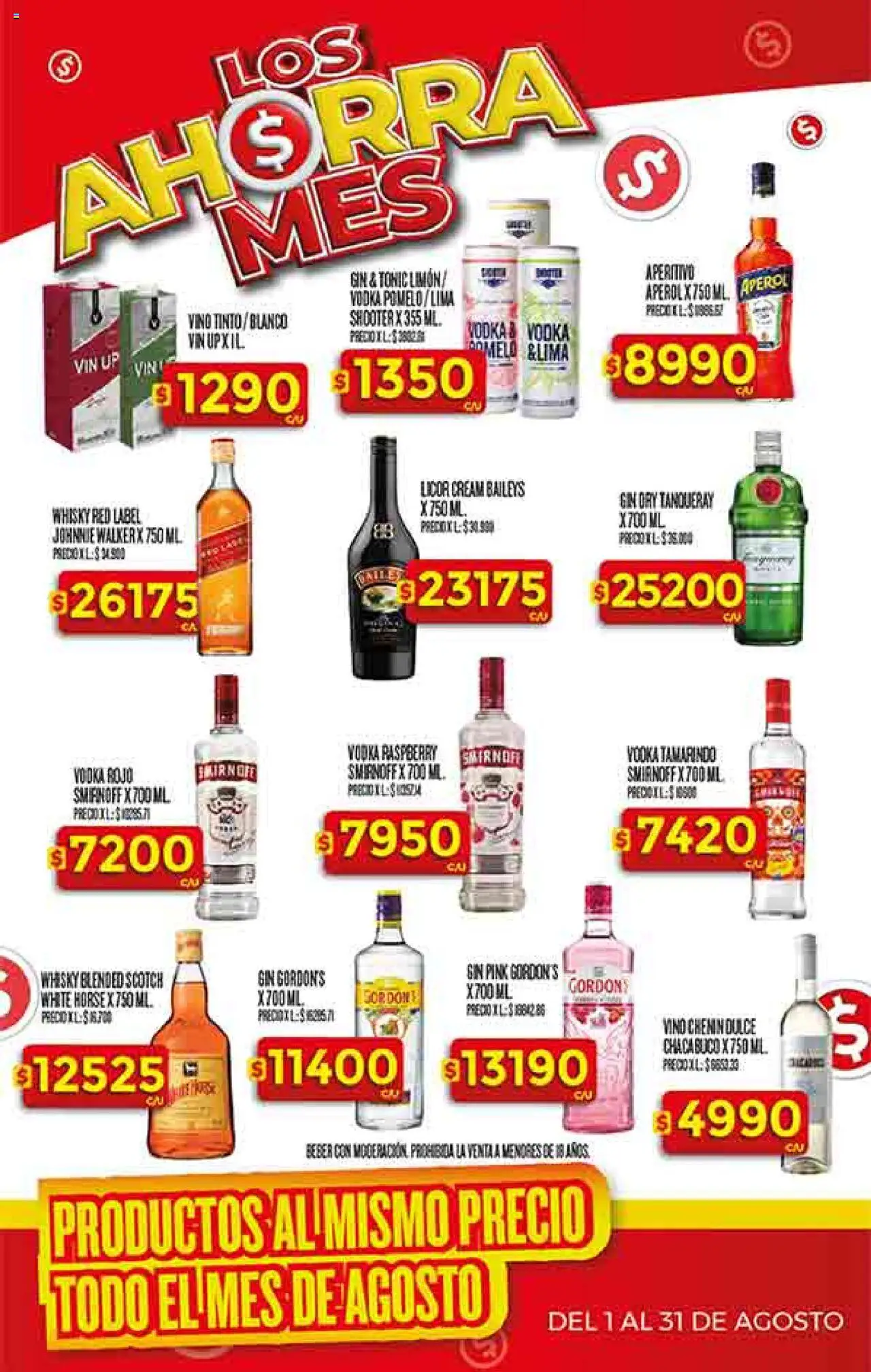 Supermercado DIA Ofertas │ válido desde el 20.08.2025 | Página: 28 | Productos: Whisky, Gin, Lima, Vino