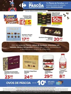 Carrefour ofertas Páscoa - Pré-Visualização do folheto da loja Carrefour, válido de 23.03.2026 | Página: 5 | Produtos: Creme, Bombom, Leite de coco, Avelã