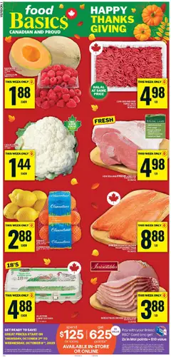 Preview of Food Basics weekly flyer / circulaire from shop Food Basics valid from 02.10.2025