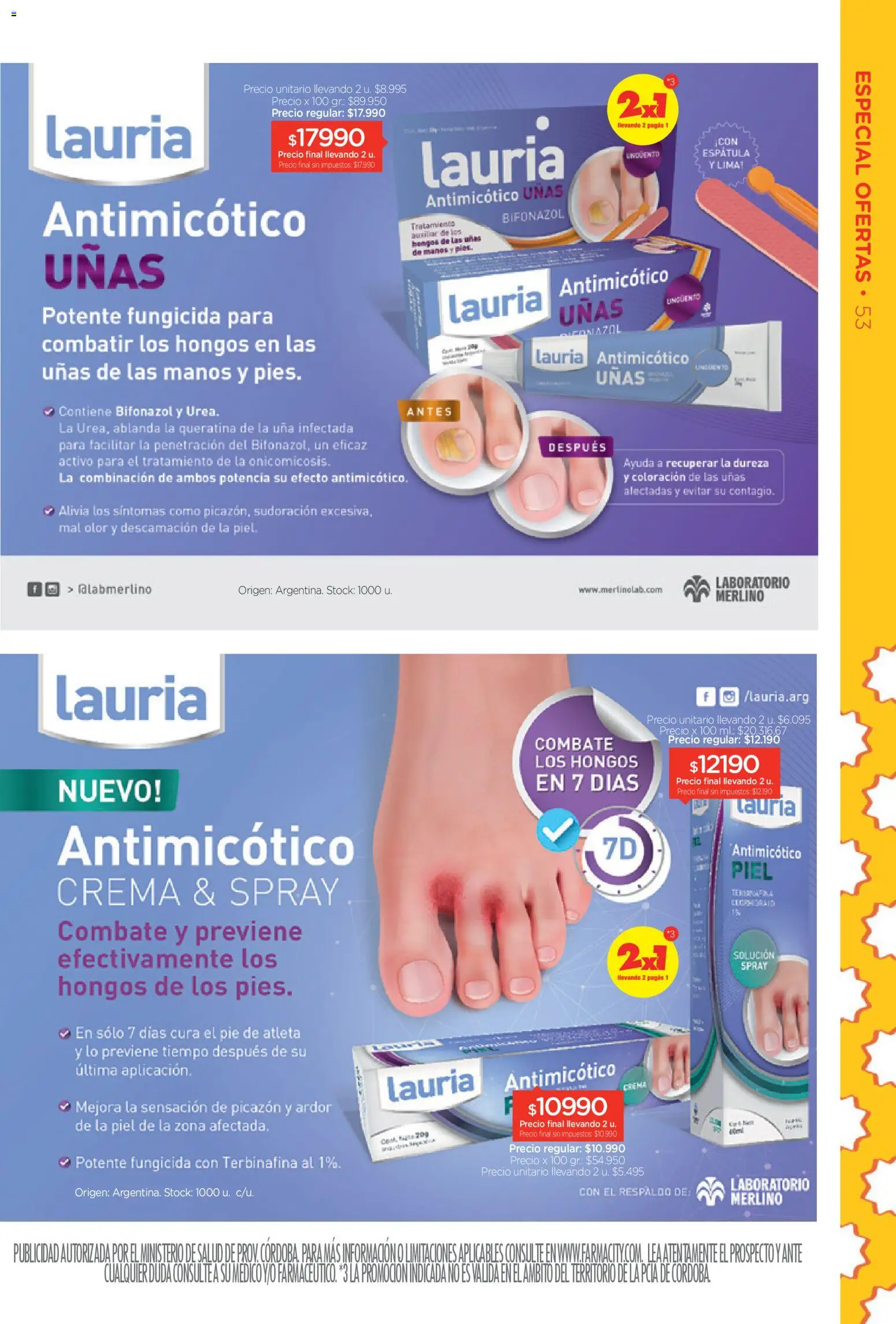 Farmacity catálogo │ válido desde el 03.03.2026 | Página: 53 | Productos: Lima, Espatula, Hongos, Crema