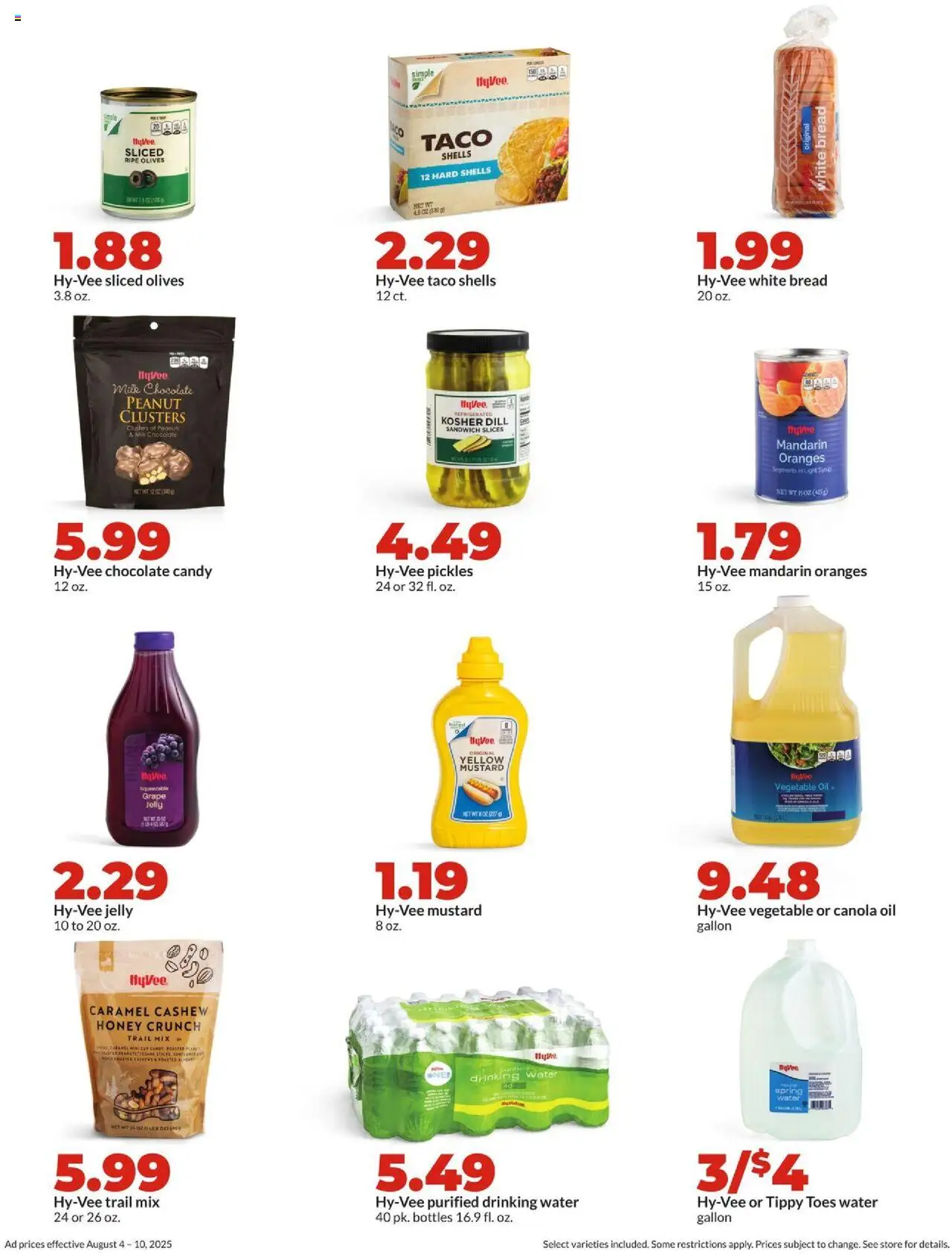 HyVee Weekly Ad - valid from 04.08.2025 | Page: 17 | Products: Milk, Oil, Chocolate, Oranges