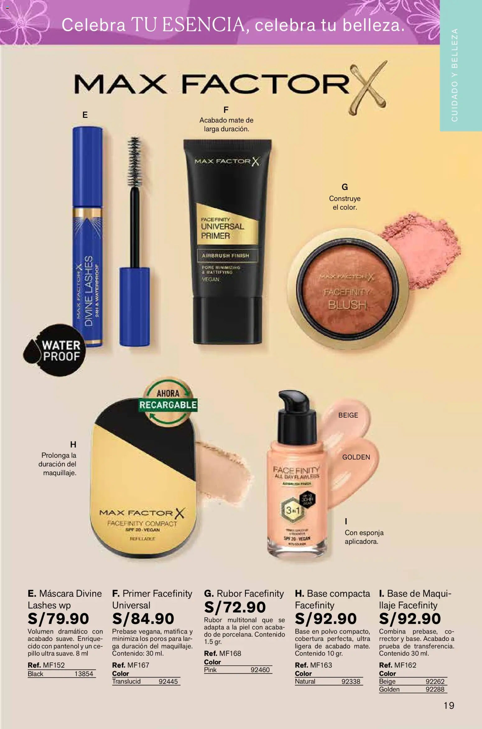 Catálogo Leonisa válido desde 06.03.2026 | Página: 19 | Productos: Esponja, Máscara, Polvo, Rubor