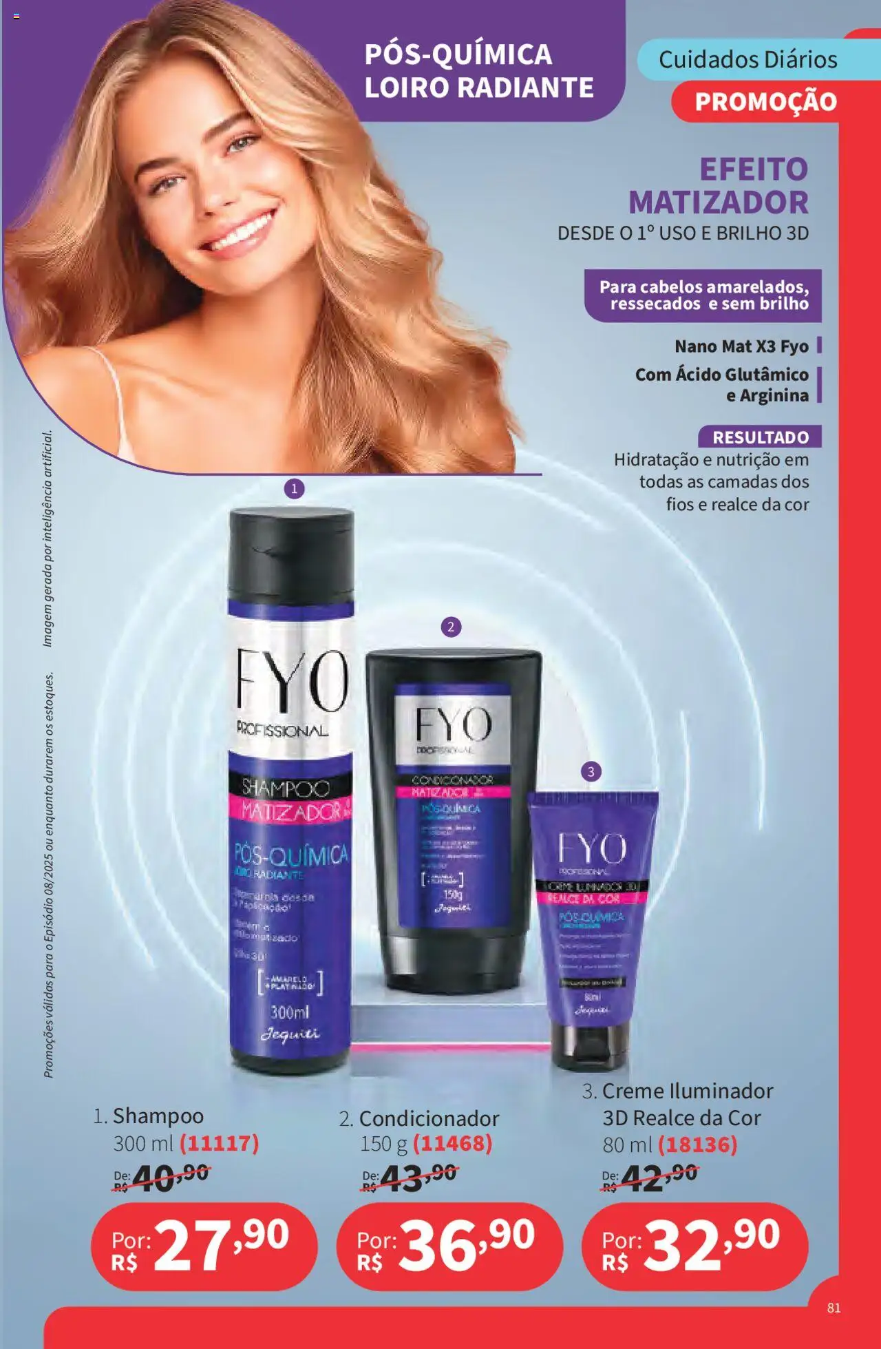 Jequiti Folheto - válido de 02.06.2025 | Página: 81 | Produtos: Shampoo, Condicionador, Creme, Iluminador
