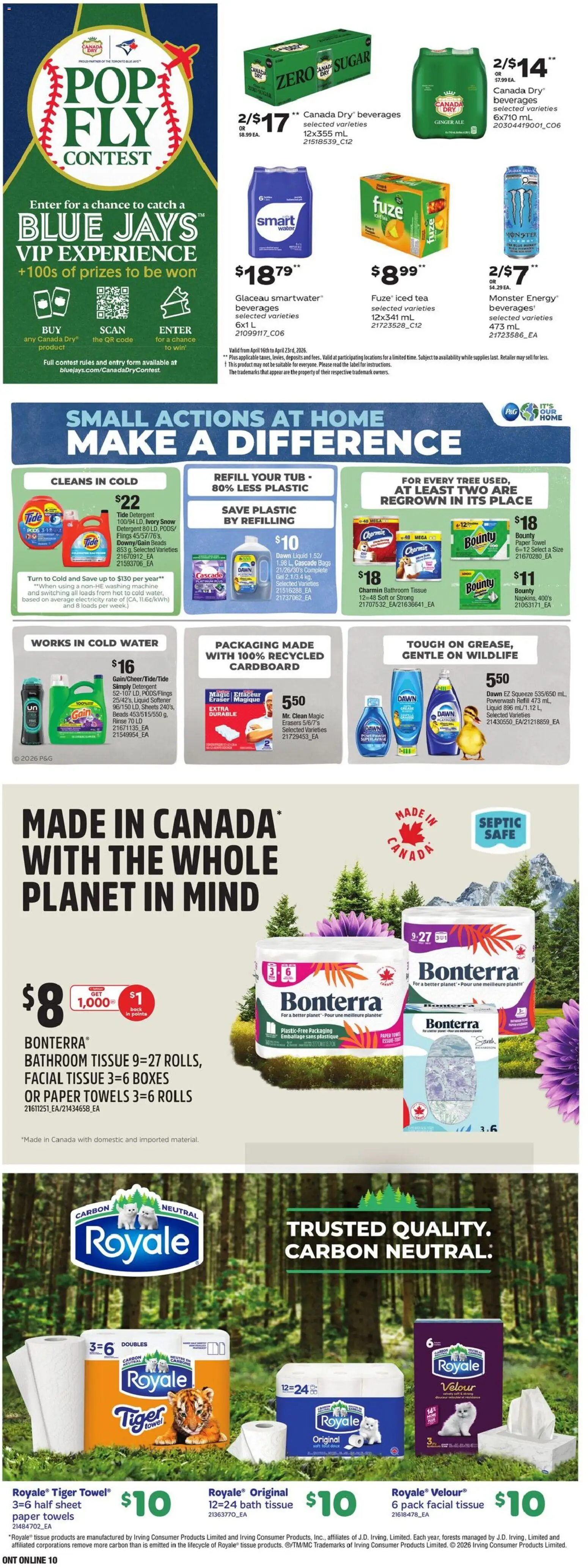 Zehrs flyer valid from 16.04.2026 | Page: 25 | Products: Tea, Washing machine, Detergent, Bath