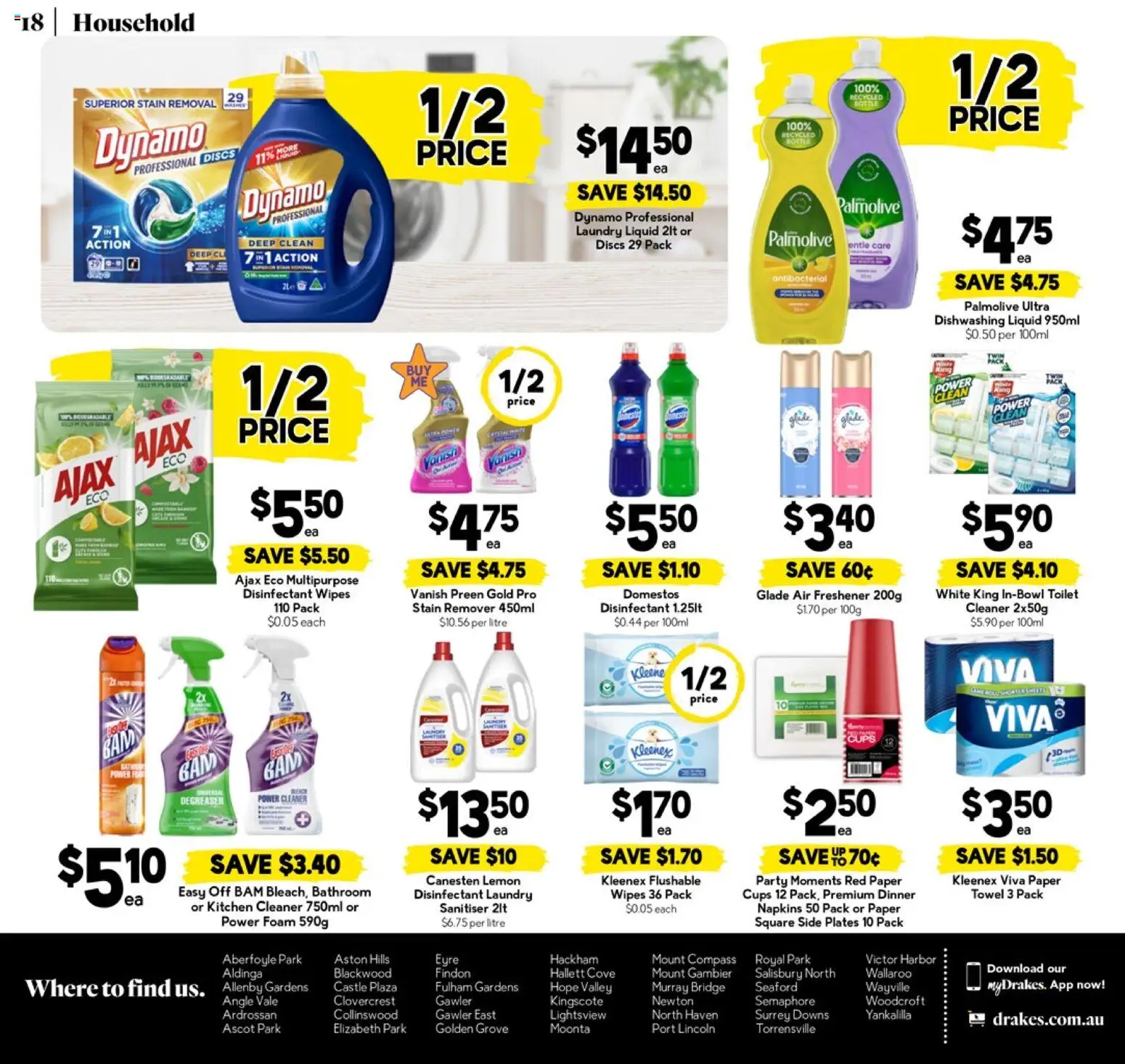 Drakes catalogue - valid from 14.01.2026 | Page: 19 | Products: Household, Lemon, Laundry, Bathroom