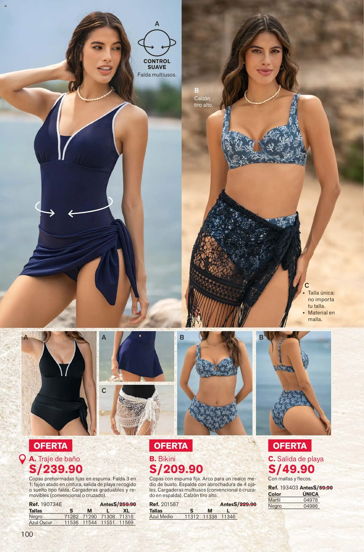 Catálogo Leonisa válido desde 26.12.2025 | Página: 100 | Productos: Baño, Falda, Traje de baño, Traje