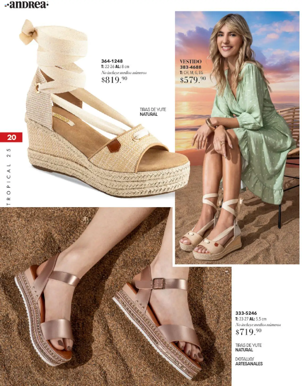 Nuevas ofertas de Andrea válidas en toda la República Mexicana desde el 17.08.2025. ¡Encuentra las mejores ofertas en Andrea - Catálogo Tropical Otoño / Invierno! | Página: 20 | Productos: Vestido