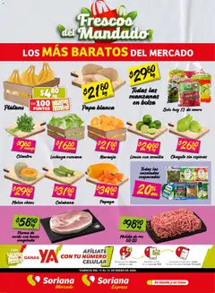 Vista previa de Soriana - Frescos del Mandado Mercado: Saltillo y Torreón Frescos del Mandado Mercado: Saltillo y Torreón, nuevo folleto de la tienda, válido en México a partir del 13.01.2026