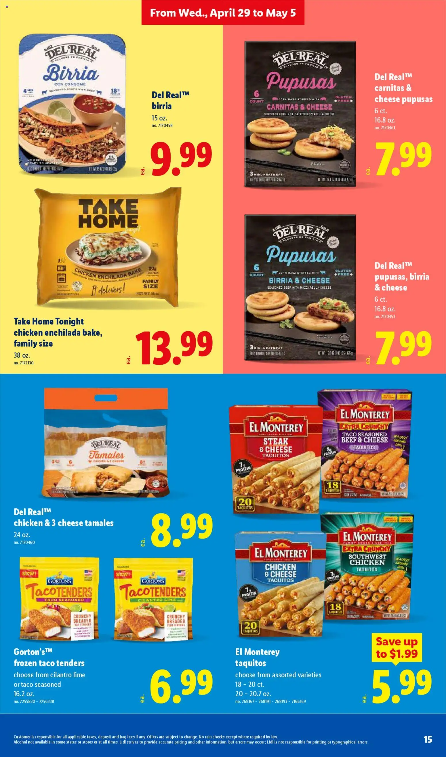 Lidl Weekly Ad - valid from 29.04.2026 | Page: 15 | Products: Corn, Beef, Lime, Bag