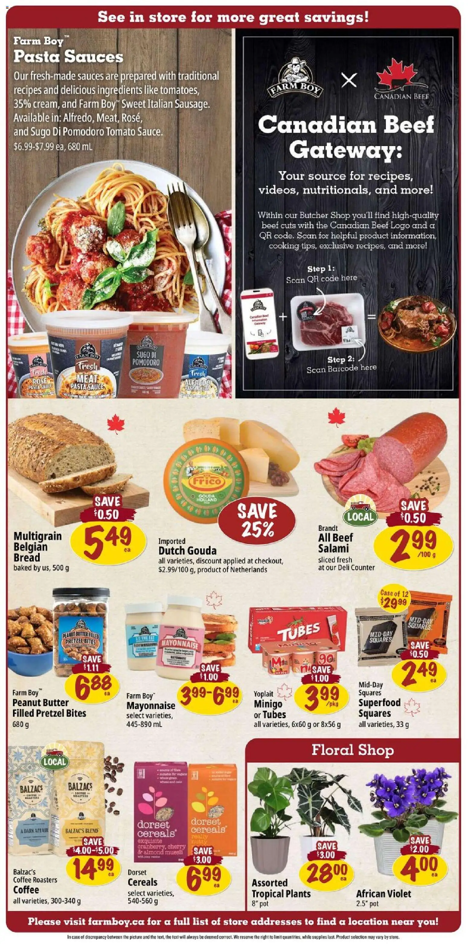 Farm Boy flyer valid from 19.02.2026 | Page: 3 | Products: Beef, Case, Butter, Bread