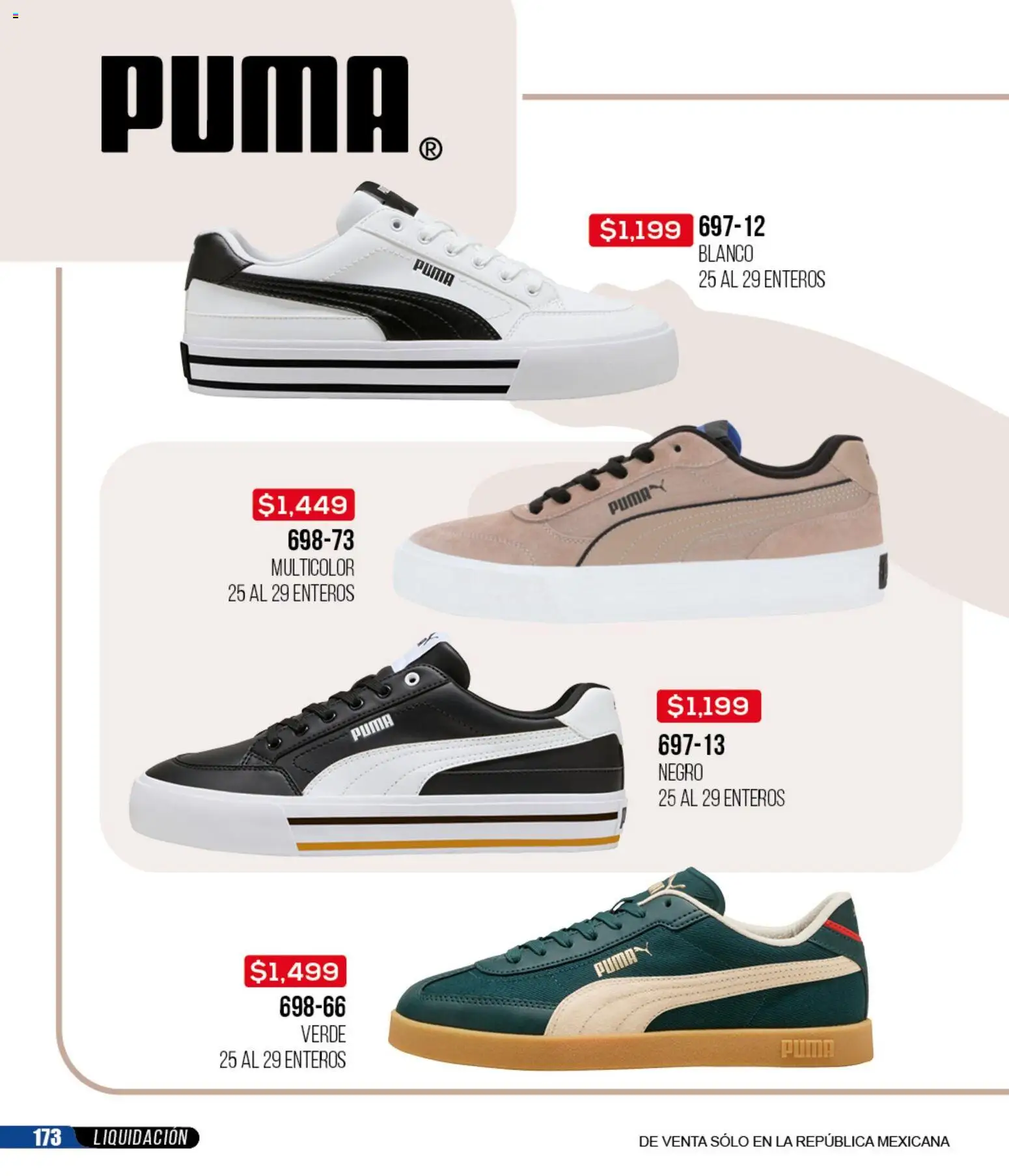 Nuevas ofertas de Cklass válidas en toda la República Mexicana desde el 18.03.2026. ¡Encuentra las mejores ofertas en Cklass catálogo Liquidación total calzado! | Página: 174