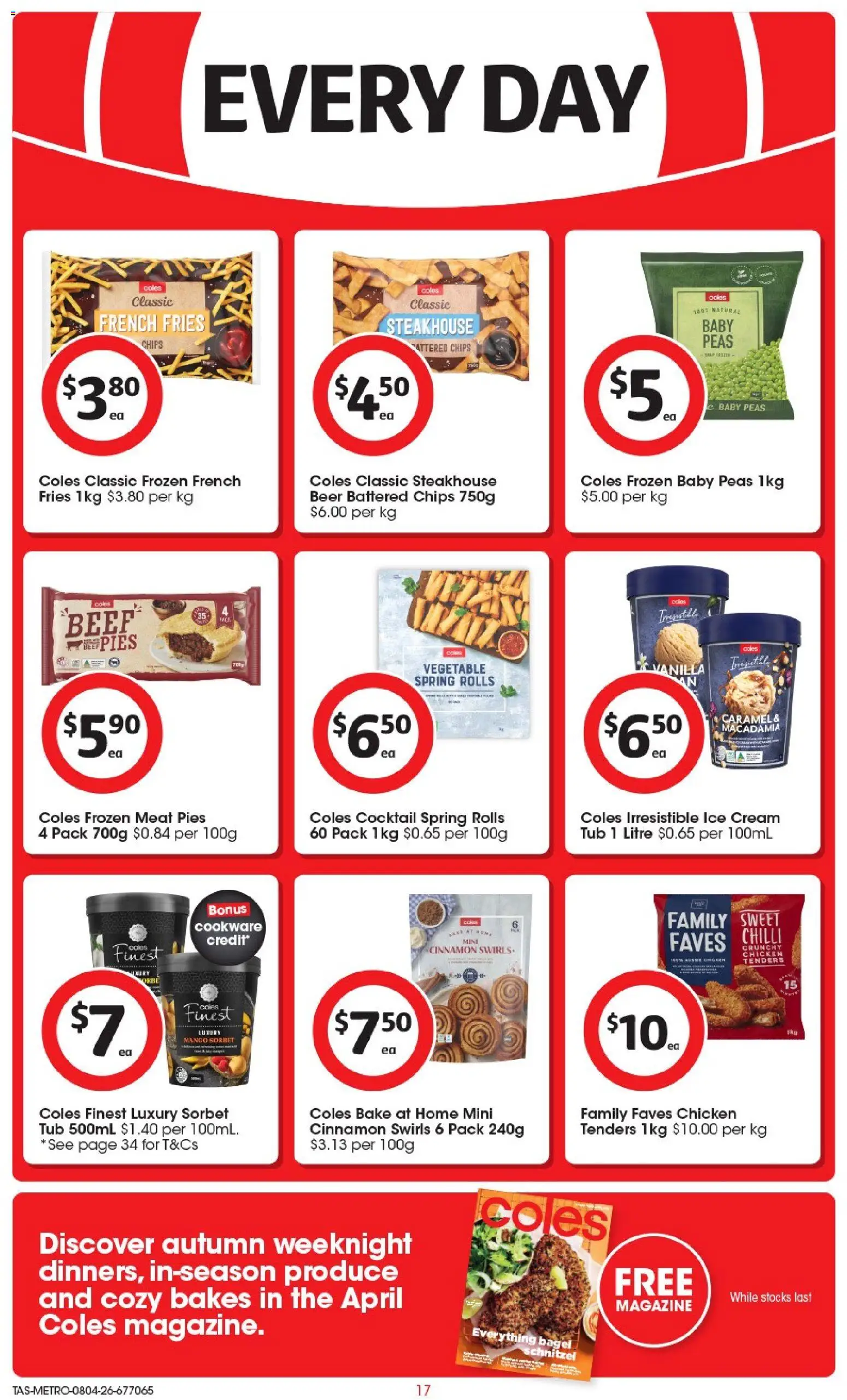 Coles catalogue - valid from 08.04.2026 | Page: 17 | Products: Beer, Beef, Chilli, Pies