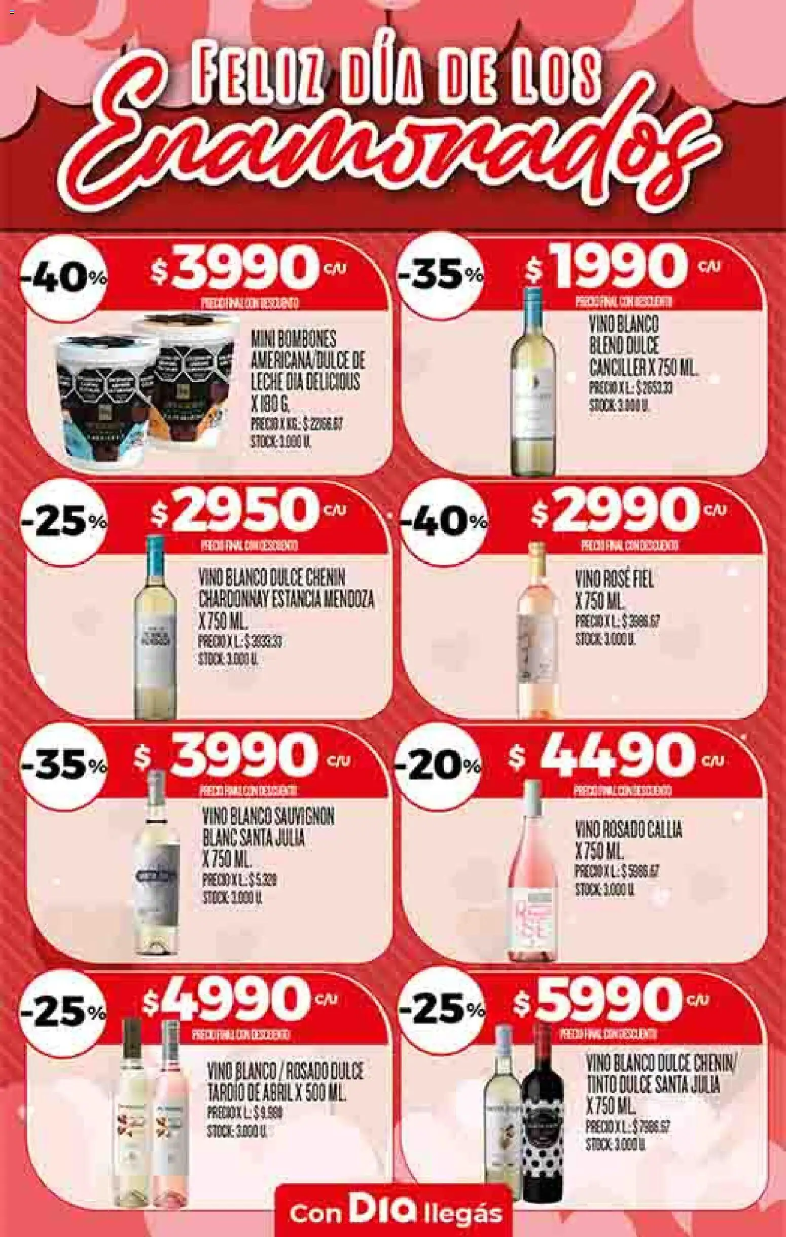Dia - Ofertas - Salta y Jujuy │ válido desde el 11.02.2026 | Página: 8 | Productos: Bombones, Leche, Vino