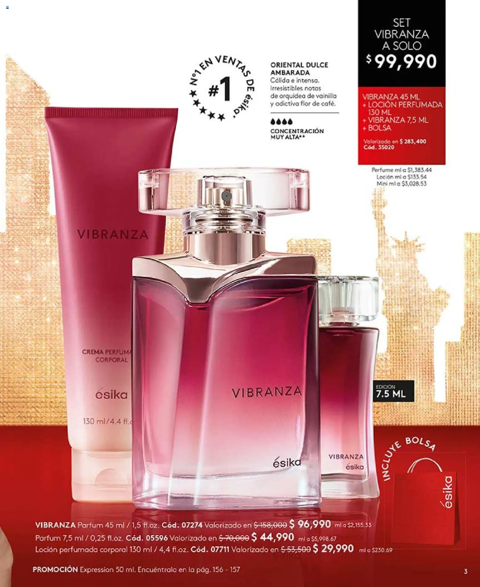 Ésika revista - valida desde el 03.11.2025 | Página: 3 | Productos: Crema, Bolsa, Loción, Perfume